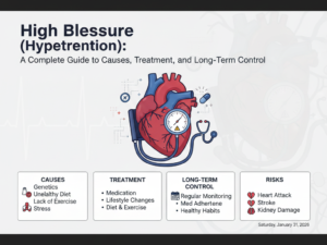 ہائی بلڈ پریشر (ہائیپرٹینشن): وجوہات، علاج اور طویل مدتی کنٹرول کی مکمل رہنمائی 3 ہائی بلڈ پریشر (ہائیپرٹینشن): وجوہات، علاج اور طویل مدتی کنٹرول کی مکمل رہنمائی
